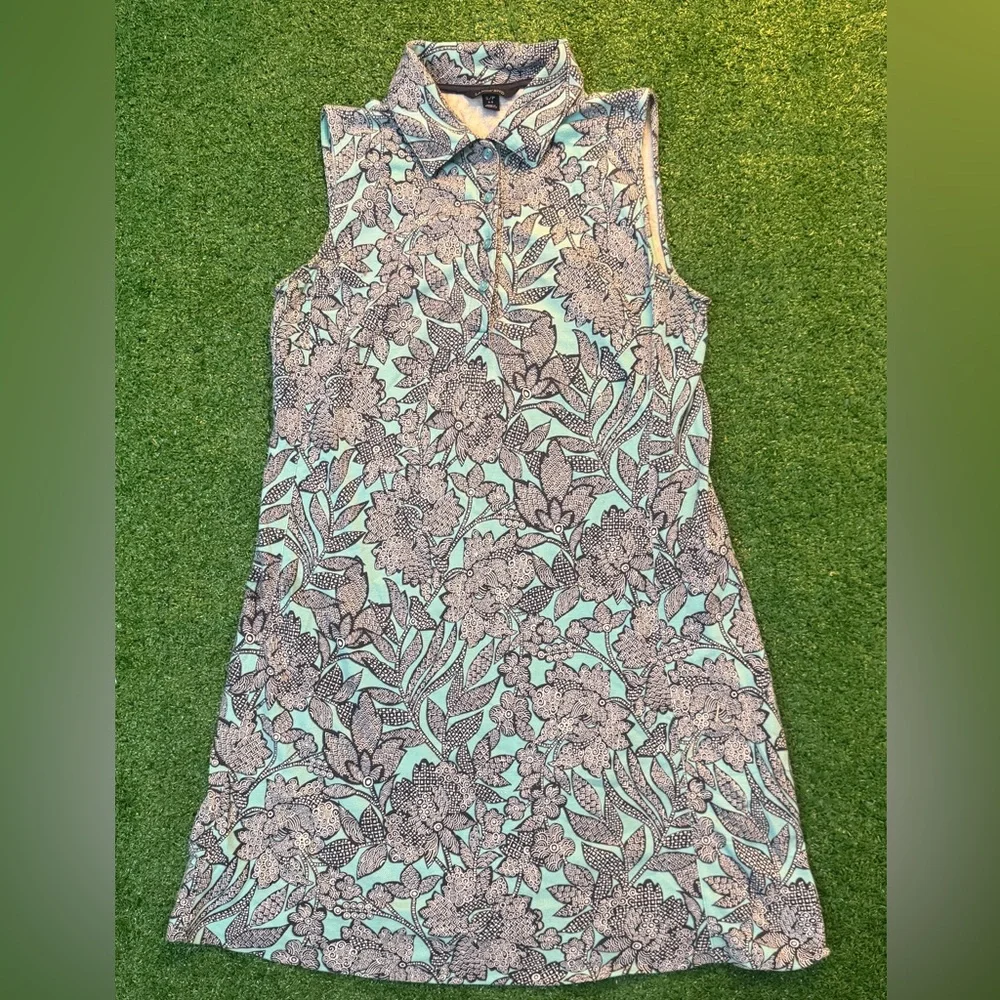Lands End Floral Sleeveless Dress - Picture 1 of 5